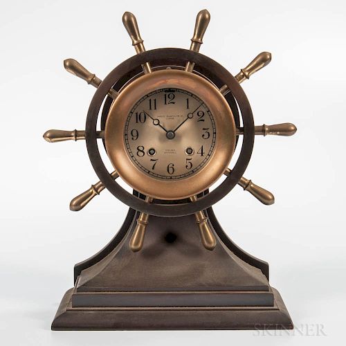 Chelsea "Mariner" Yacht Wheel Ship's Bell Clock