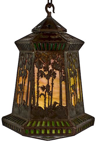 Handel Lamp Company Palm lantern