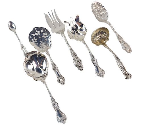 (7) Collection of 7 Sterling Silver Serving
