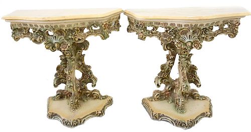 (2) Two Rococo French Style Tables