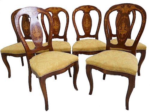 (6) Six French Dinning Chairs