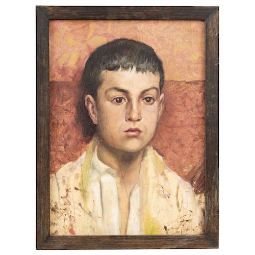 PORTRAIT OF AN INFANT. MEXICO, 20TH CENTURY. Oil on canvas. With the reference: "Pintado por D. Carlos de Ovando Fdz".