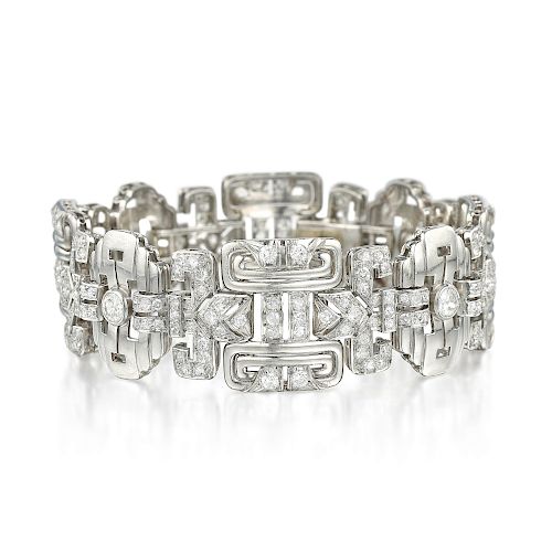 Art Deco Diamond Bracelet, French