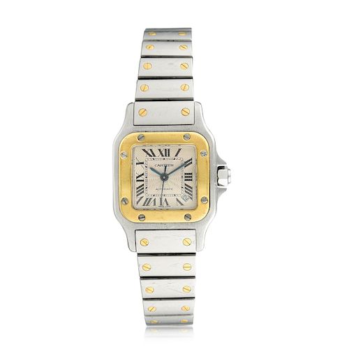 Cartier Ladies Santos Ref. 2423/ W20057C4 in 18K Yellow Gold and Stainless Steel