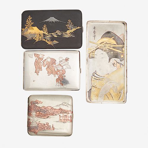 JAPANESE MIXED METAL CIGARETTE CASES