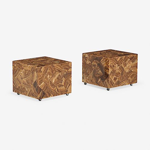 MULLER OF MEXICO ONYX SIDE TABLES