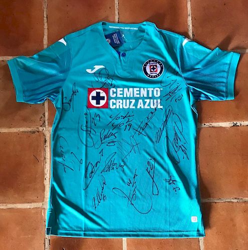 Jersey de Cruz Azul firmado por el equipo  (2019)