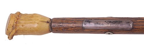 COMMEMORATIVE CANE OF THE BATTLE OF LAKE ERIE, C. 1836 

During the 1830s, wood salvaged from the Perry’s flagship during the battle...