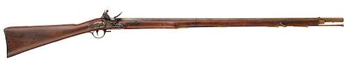 BRITISH OFFICER’S FUSIL, LATE 18TH CENTURY 
Overall Length: 53 ½ in. Barrel Length: 37 ½ in. Bore: 0.67 caliber 

Key-fastened, octa...