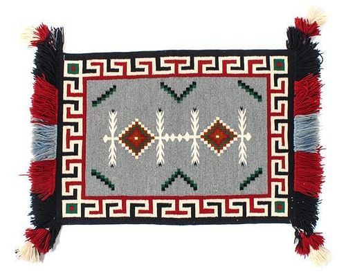 A Germantown Sunday Saddle Blanket 29 x 36 inches.