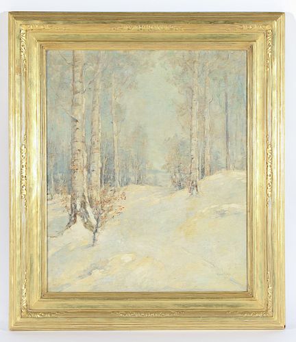 Paul Bernard King (American, 1867-1947) "Winter Landscape"
