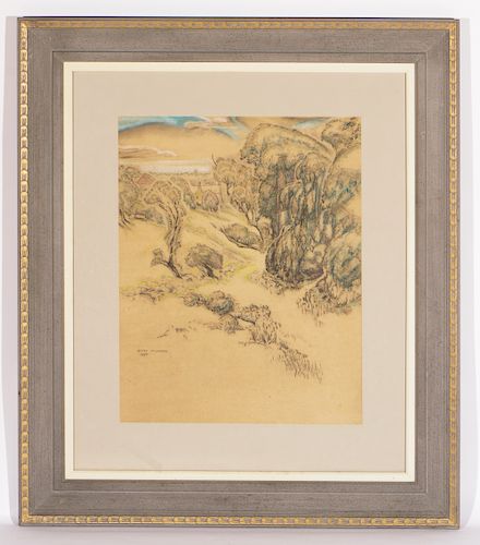 Henry McCarter (American, 1866-1942) "Landscape"