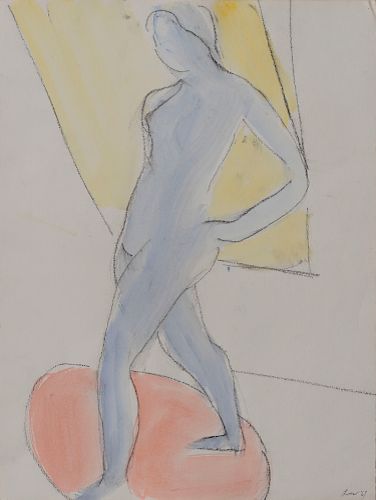 Michael Loew - Standing Gray Nude