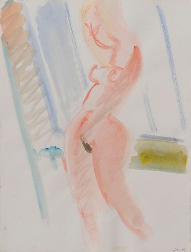 Michael Loew - Standing Pink Nude 
