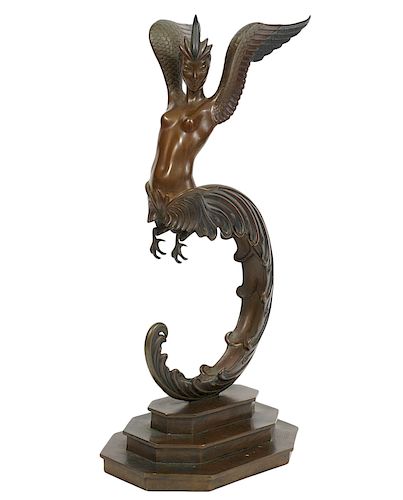 Erte Bronze 'Firebird' Bronze Figure
