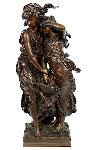 Francois Moreau 'Consolation' Bronze Figurine