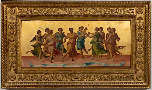 L. 19th C. Italian, Dance of "Apollo with Muses"