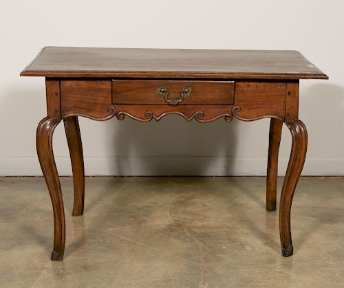 18th C. French Provincial Walnut Side Table