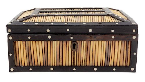 A Victorian Quill Box 