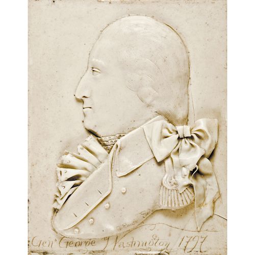 1797-Dated General George Washington Wax Portrait Signed by the Artist, G. Rouse