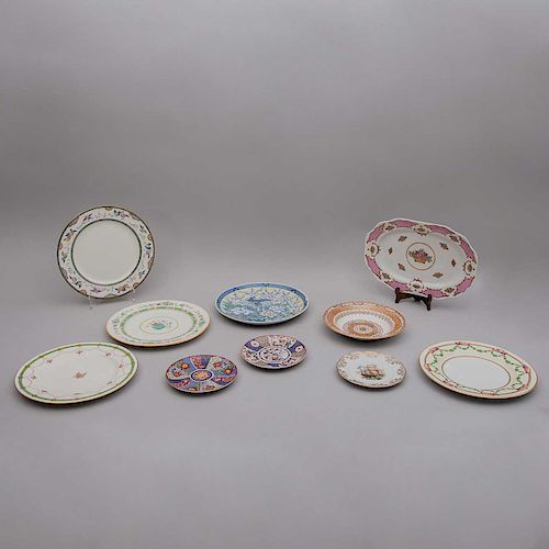 Lote de platos decorativos. Japón, Francia, Inglaterra y otros. Elaborados en porcelana Limoges, Royal Doulton, otros. Pzs: 9
