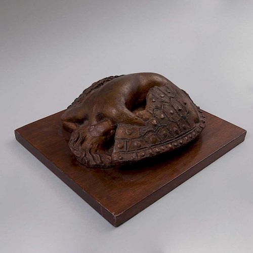 José Kuri Breña. Consta de: Fundición en bronce sobre base de madera, P.A. Firmada y fechada 81 y libro sobre la obra del artista. Pz:2