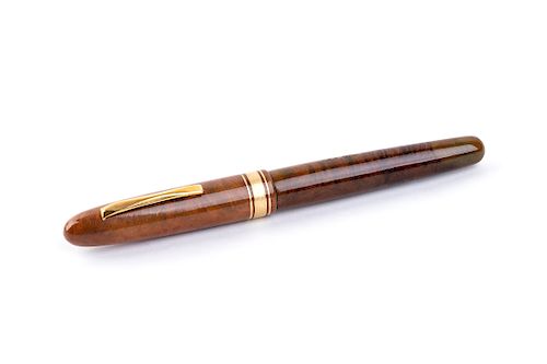 Vintage 1987,  Fountain Pen Omas A.M. 87, Limited wood edition for Stilo Fetti Roma