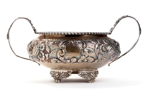 Sterling silver sugar bowl - London 1823,  James Hyde