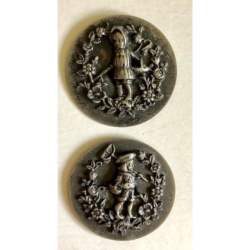 SCARCE PAIR OF CHILDREN BUTTONS