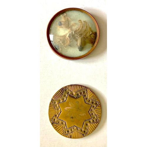 2 LARGE 18TH CENTURY BUTTONS