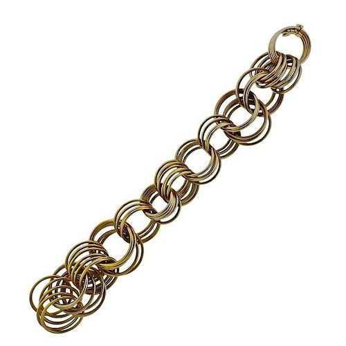 H. Stern 18k Gold Diamond  Link Bracelet