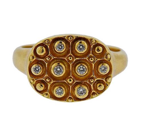 Alex Sepkus 18K Gold Diamond Ring