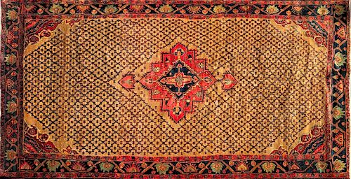 Hand Knotted Persian Mahal Wool Oriental Carpet