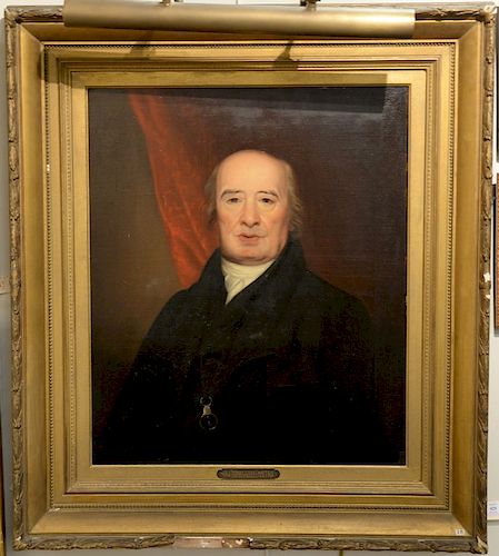 Samuel Finley Breese Morse (1791-1872), portrait of Thomas Addis Emmet (1764-1827), oil on canvas, unsigned, 30" x 25", The Sitter, Emmett was Attorne