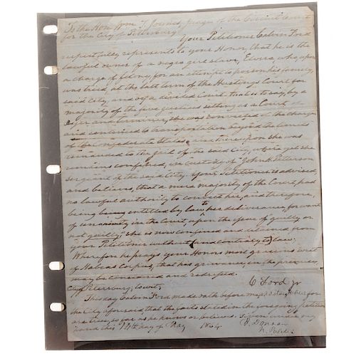 Remarkable Virginia Slave Document, 1864