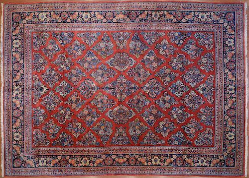 Semi-Antique Sarouk Carpet, Persia, 9.9 x 13.8