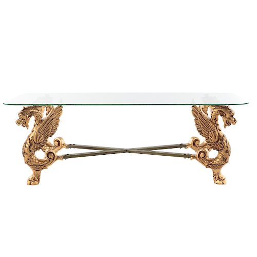 Contemporary Neoclassical Style Coffee Table