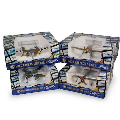 Lot of 4 Franklin Mint Aircraft Models