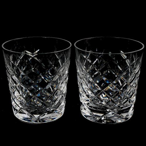 Pair of Waterford Crystal Whiskey Glasses