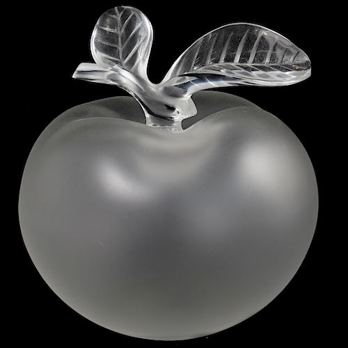 Lalique "Grande Pomme" Crystal Apple sold at auction on 22nd October |  Bidsquare