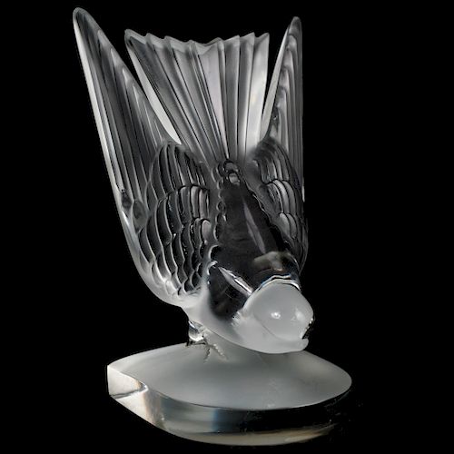 Lalique Crystal Bird Bookend/Figurine
