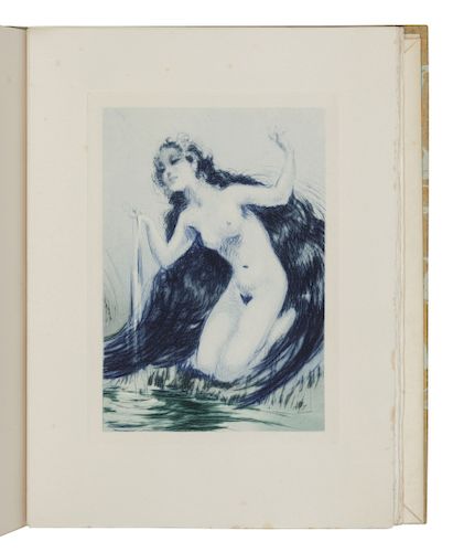 ICART, Louis (1888-1950), illustrator. LOUYS, Pierre (1870-1925). Leda ou la louange des bienheureuses tenebres. Paris: L.I., 1940. LIMITED EDITION.