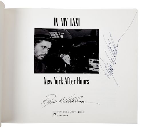WEIDEMAN, Ryan (b. 1941). In My Taxi: New York After Hours. New York: Thunder's Mouth Press, 1991. FIRST EDITION, SIGNED.
