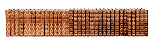 [BINDINGS]. A group of 2 works in 34 volumes, comprising: 
