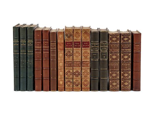 [BINDINGS]. A group of 8 works in 15 volumes, including: 