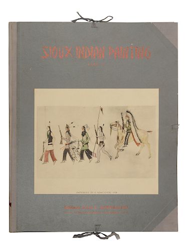 [NATIVE AMERICAN ART]. SZWEDZICKI, C., publisher. Sioux Indian Painting. Part I: Paintings Of The Sioux and Other Tribes of The Great Plains. Part II: