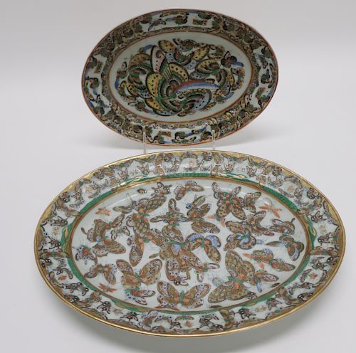 Chinese Oval Platters, 19th C.