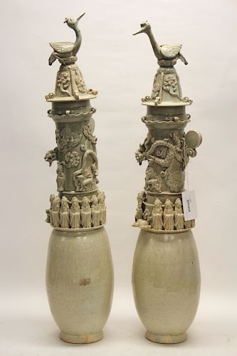Pair Song Style Funerary Urns