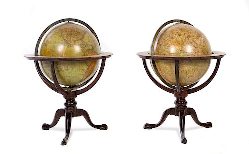 A Pair of English Globes