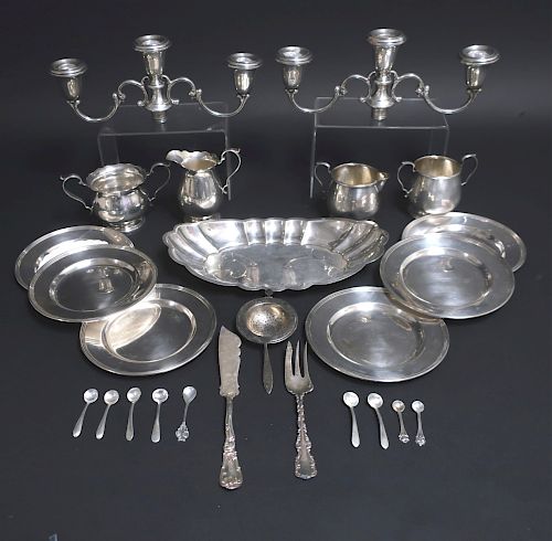 Sterling Silver: Cartier Plates Sugars Creamers